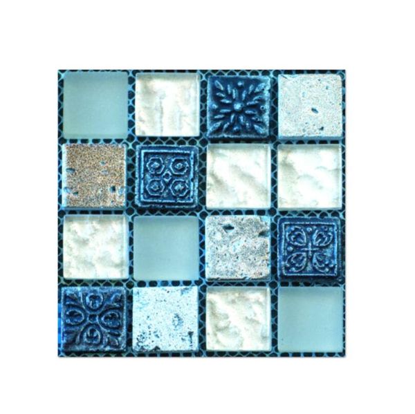 Großhandel 10*10CM Selbstklebende Mosaik PVC Fliesen Aufkleber Küche Backsplash Badezimmer Wand Aufkleber Dekor Wasserdicht Peel stick