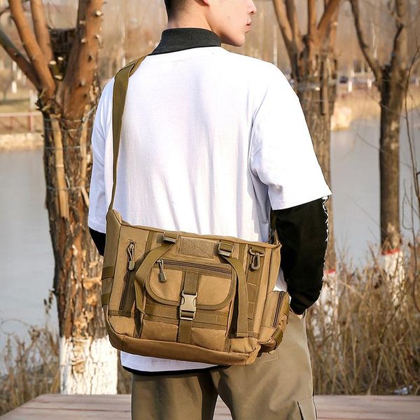 

outdoor bags 14 inch tactical sling bag men's a4 document molle messenger sport crosscody lapshoulder