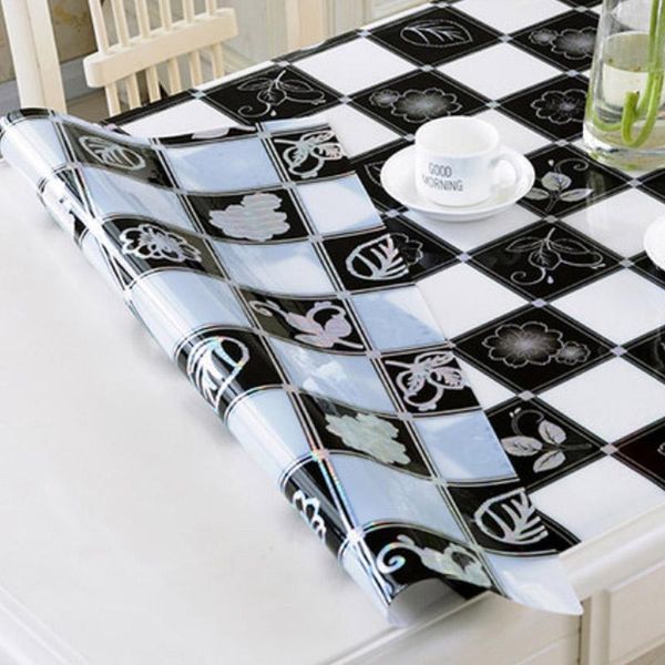 

hazy pvc tablecloth transparent waterproof oil proof rectangle table cloth coffee table mat protector desk pad dining tablecloth wmtzsl