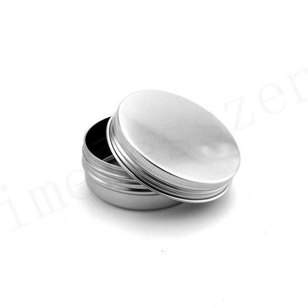 

balm cosmetic lip 60ml jar 60g aluminum jars silver cream container tins bottle ing