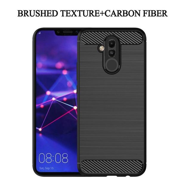 

brushed texture case for huawei p40 lite e p30 p20 pro p10 plus mate 20 10 30 2019 p30lite p40lite carb jllftq