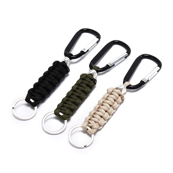 

outdoor safety survival gear tactical military strand cord parachute rope keyring carabiner kits lanyard jlljio