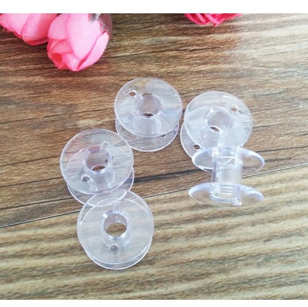 

25шт пластиковые прозрачные домашние швейные машины нить нить пустые бобин катушки 25шт пластиковые повседневные товары с ценой h sqcnye dh