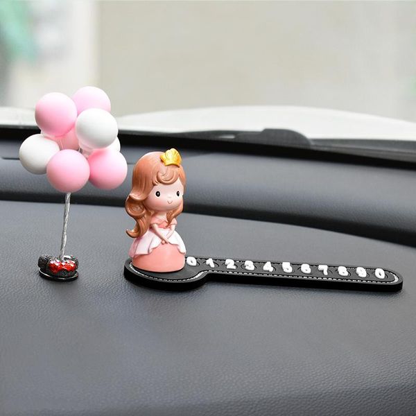 

прекрасная принцесса и принц стайлинг автомобилей временная парковка карта милая смола номер телефона номер карты пластины автомобильные акс