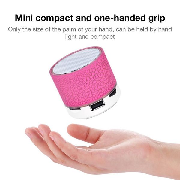 

a9 mini wireless bluetooth speaker led hands tf usb speakers portable subwoofer 3.5mm mp3 audio stereo music player