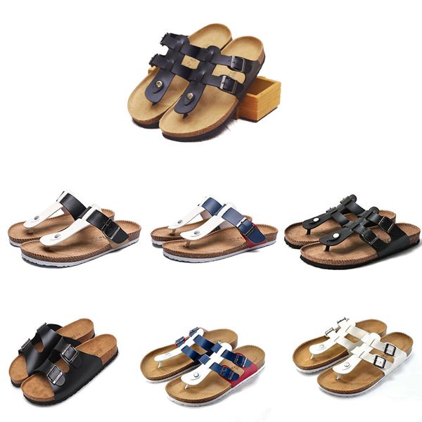 

non-brand mens running shoes white black dark blue comfortable casual slippers sneakers size 40-45