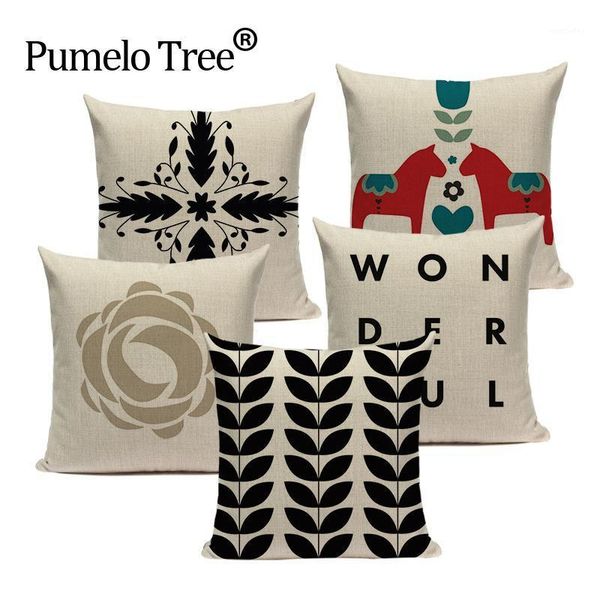 

african national stripe bohemian style geometric home decorative throw pillow covers linen ethnic cushion cover case 45cm*45cm1