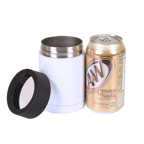 

12oz sublimation blanks can cooler keep your drink cold vacuum insulated holder stainless steel insulator sleeve