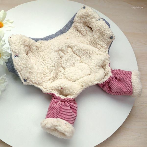 

winter pet clothes for dog jumpsuit thick warm dog coat jacket outfit puppy yorkshire pomeranian schnauzer poodle clothing1