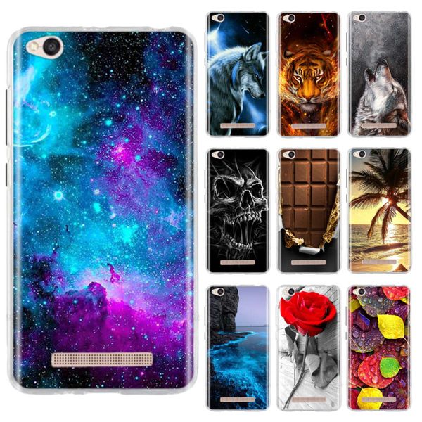 

phone back cover for xiaomi redmi 5a 6a 4a 7a case soft silicone tpu bumper shell coque fundas