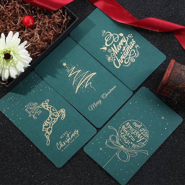 

greeting cards special paper bronze christmas thanksgiving section blessing card with envelope