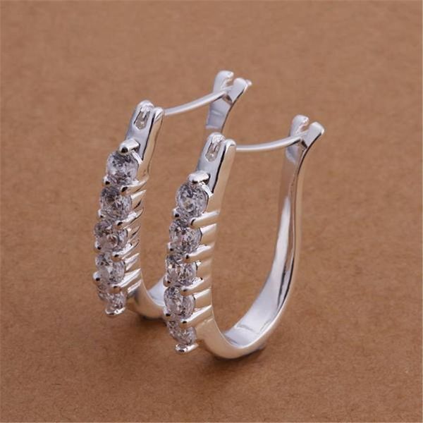 

silver color noble elegant refined luxury clip earrings selling fashion classic burst models silver jewelry h sqcsts, Golden