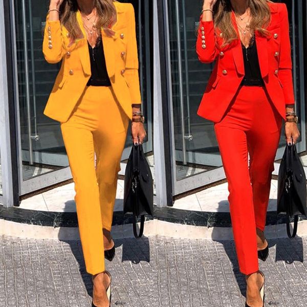 

qwkj mujeres two piece jogging suits coat gradient color panelled stacked cardigan pants clothing sets chándal de las womens, White;black