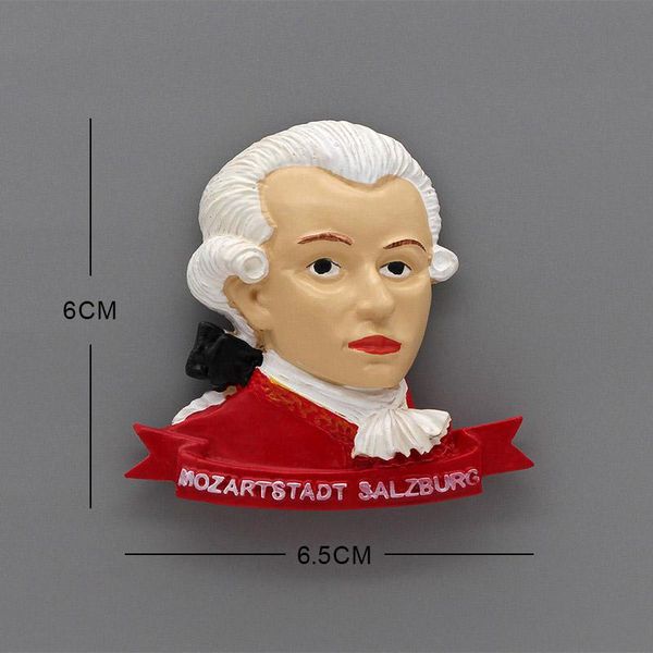 

европейский американский культурный туризм сувенирный музыкант mozart beethoven 3d твердый магнит лас-вегас сша холодильник украшение дома j