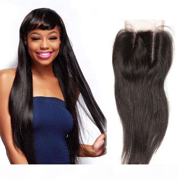 

with hair icenu series 4-4 transparent lace closure with 3 bundles straight virgin hair, Black;brown
