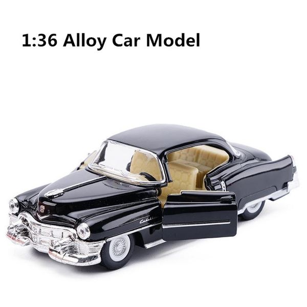 

high simulation super car model, 1: 36 alloy pull back cadillac 62 classic model car, 2 open the door toy vehicle, y200109