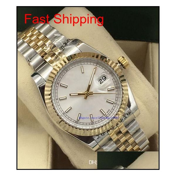 

2018 new luxury men's watch matic movement stainless steel strap sapphire crystal da qyljrt new_dhbest, Blue;white