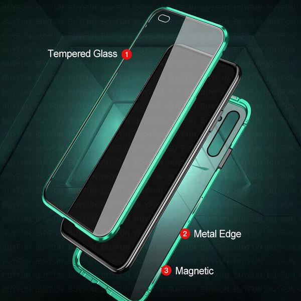 

for vivo y17 case 360 double sided glass case for vivo y 17 magnetic metal back cover for vivo y1 bbyooe