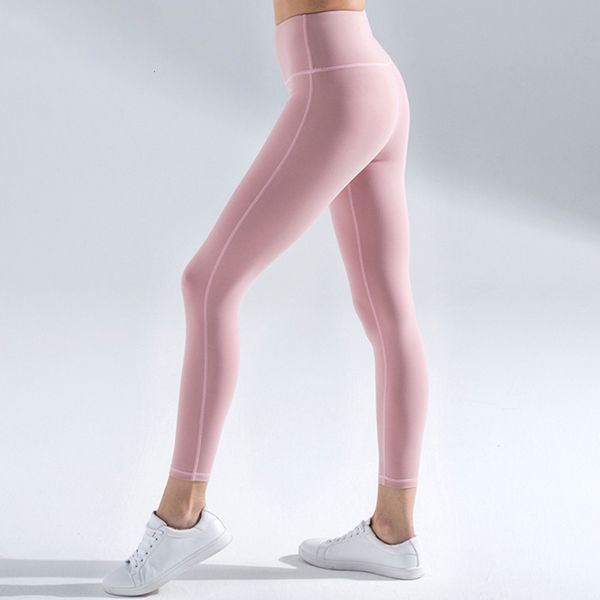 

tights autumn nude new style feeling sports not embarrassed yoga hip lifting high waist fitness pants women, Gray