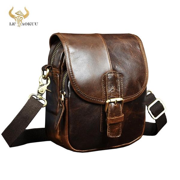 

fashion leather multifunction travel crossbody shoulder bag coffee design cigarette case 6" phone pouch waist belt bag 1168-c