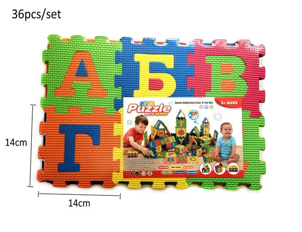 

36pcs eva foam number russian alphabet puzzle play mat baby rugs play floor carpet interlocking soft pad children game toys gyh wmtwpx