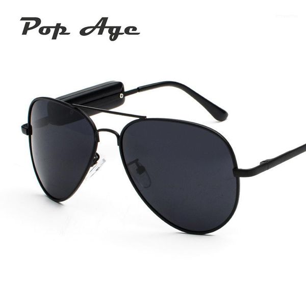 

age 2018 new fashion pilot driving sunglasses men women smart stereo bluetooth sun glasses calling round earphone glass1, White;black