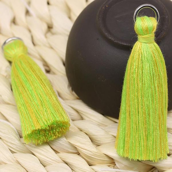 

20pcs polyester cotton colorful mini tassels pendant jewelry curtain garments decorative accessories key chain handbag pendants h wmtooq