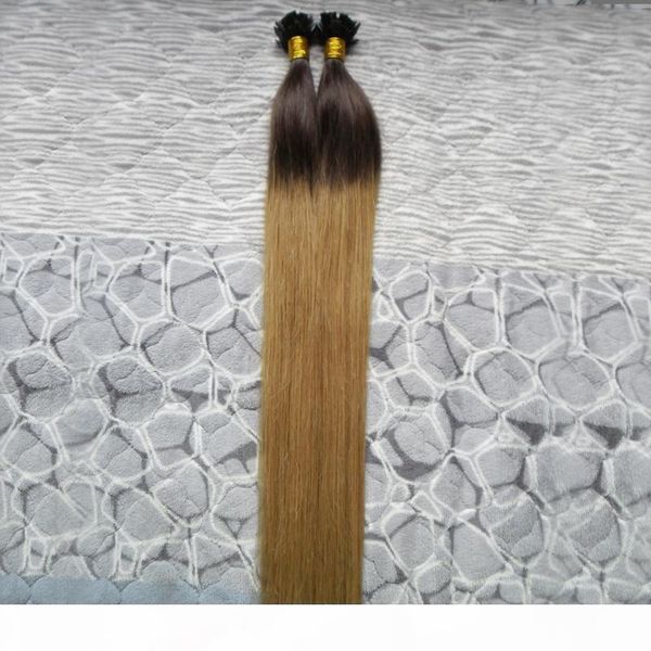 

pre-bonded flat tip 10"-26" keratin remy ombre human hair natural flat tip hair extensions straight european remy human hair on ca, Black