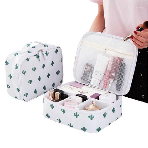 

bolsa organizadora de maquillaje ladies multifunction cosmetic bag travel bag hand trumpet capacity waterproof makeup organizer1