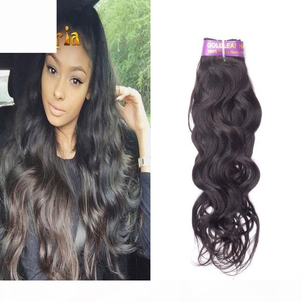 

natural wave brazilian human hair weaves 100% unprocessed human hair extensions indian malaysian peruvian 4 weave bundles wholesale price, Black