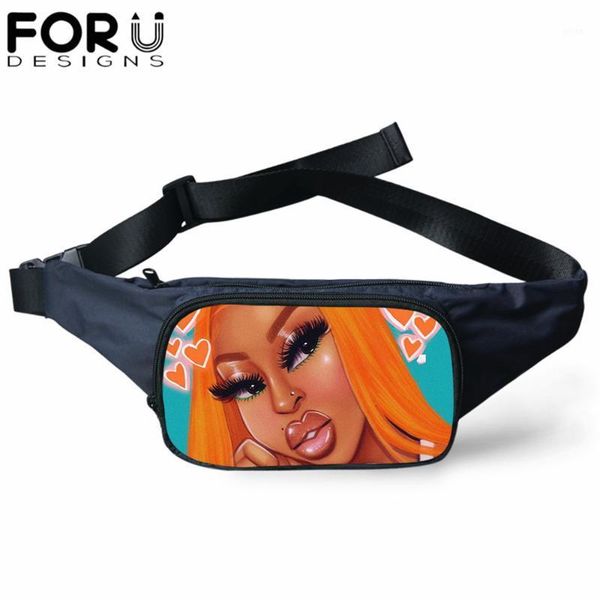 

waist bags forudesigns black princess african girls retro bag for women fanny pack shoulder fashion hip-pouch multifunctional1