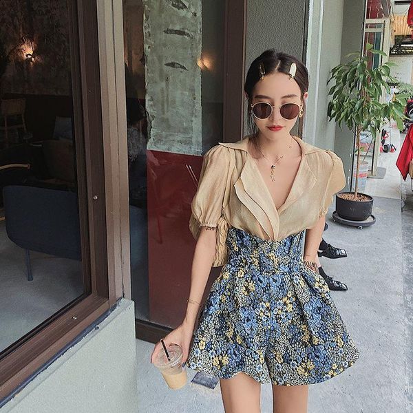 

high waist flower plus size fashion women shorts ropa de mujer short femme pantalones cortos mujer1, White;black