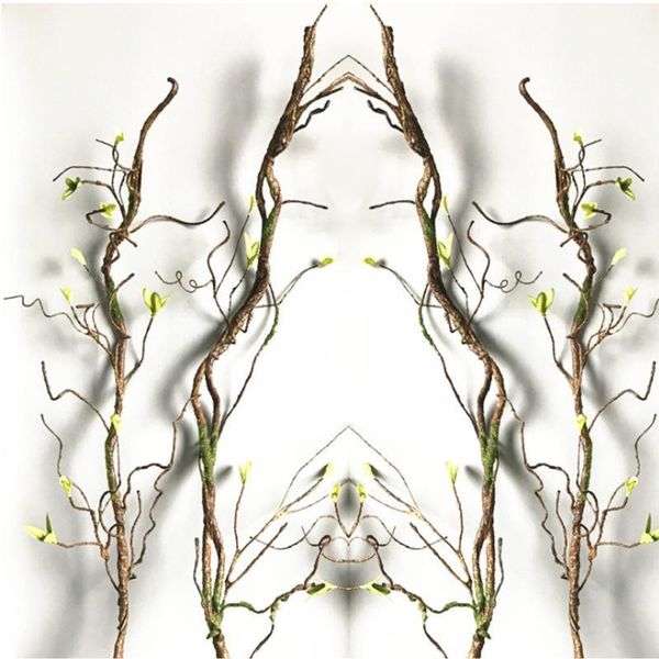 

90cm real touch fake tree branches rattan for home l wedding party decoration artificial plant tree wreath scrapbooking1