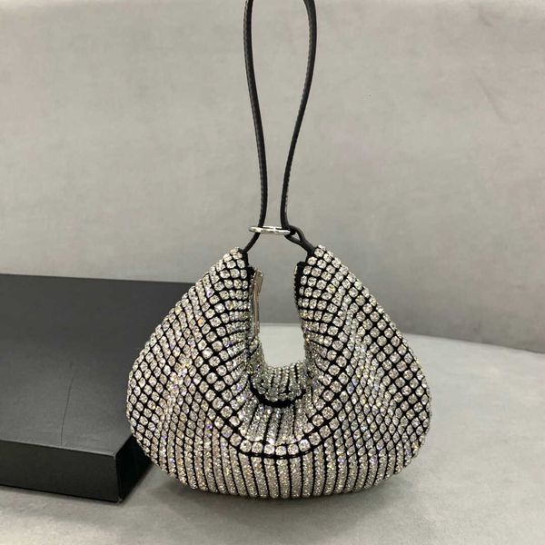 

new white aw king water diamond handbag hand mini shoulder bag