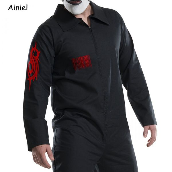 

2021 latest cosplay black joey jumpsuit costume jordison mask sport slipknot clothing halloween party bodysuit men christmas suit new
