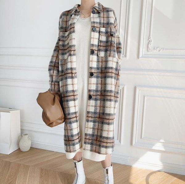 

women's coat 2020 new single-breasted khaki coat women, Black