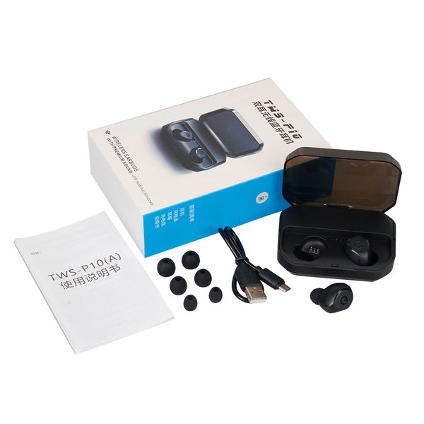 

bluetooth headset 5.0 mini-ear-in-ear sports fitness earplugs apple wireless bluetooth headset a pair ofhifibass tws touch charging p10