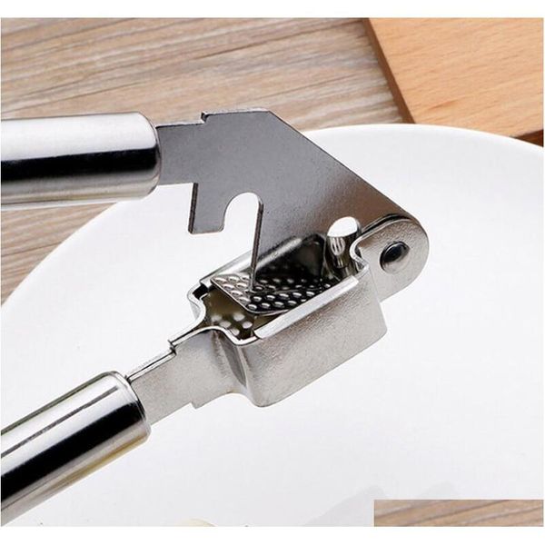 

stainless steel garlic press crush device kitchen cooking tool garlic pressing hand presser crusher ginger squee jllata dhsybaby