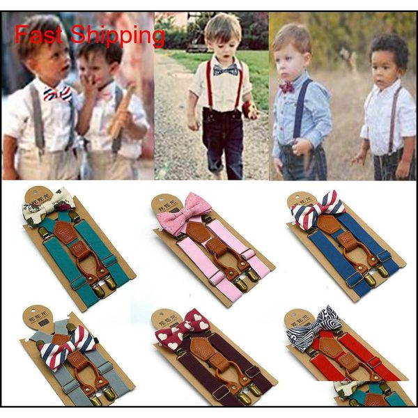 

high elastic elastic butterfly knot kids baby boys toddler wedding matching braces suspende qylkwx nana_shop, Black;gray