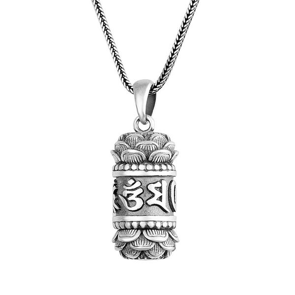 

silver fine thai jewerlry s990 unisvintage blessing necklace pendant present for female man 5y2u