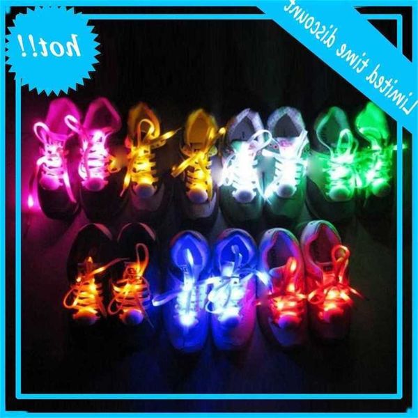 

7-color light up met 3-modes nylon led flash party dancing running night jogging skating shoemakers