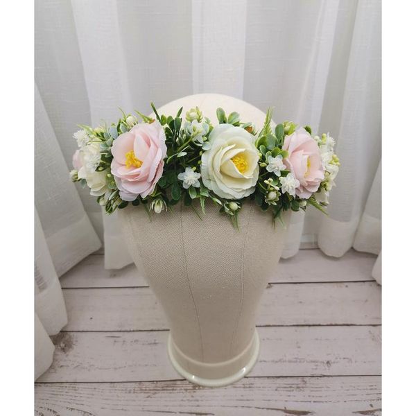 

girls flower crown birthday party headband women hair accessories headdress girl floral garland wedding floral qylabj