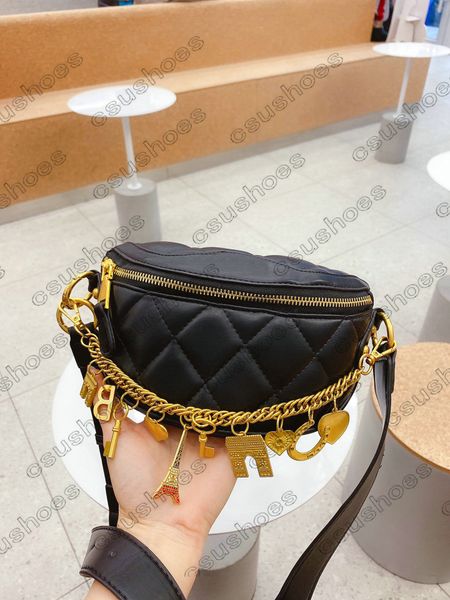 

classic pouch purse leather everyday bumbag waist bag waistbag fanny pack shoulder cross body with metal logo accessories