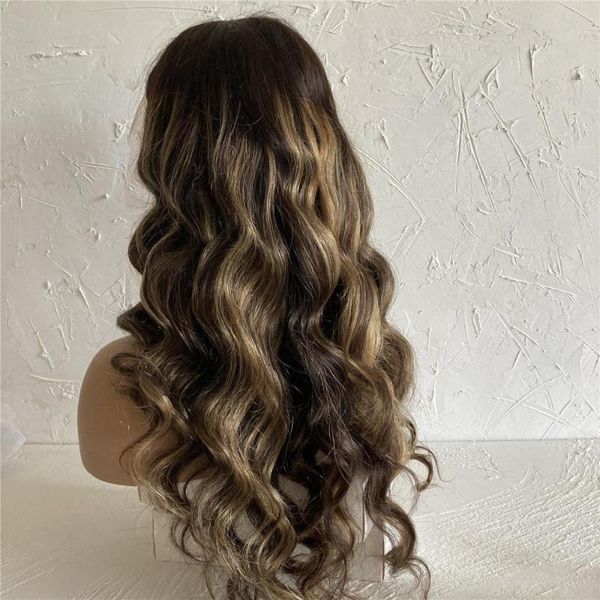 

1b/4/27 body wave 13x4 lace front human hair wigs thick density long remy brazilian 13x6 lace frontal wigs for women, Black;brown