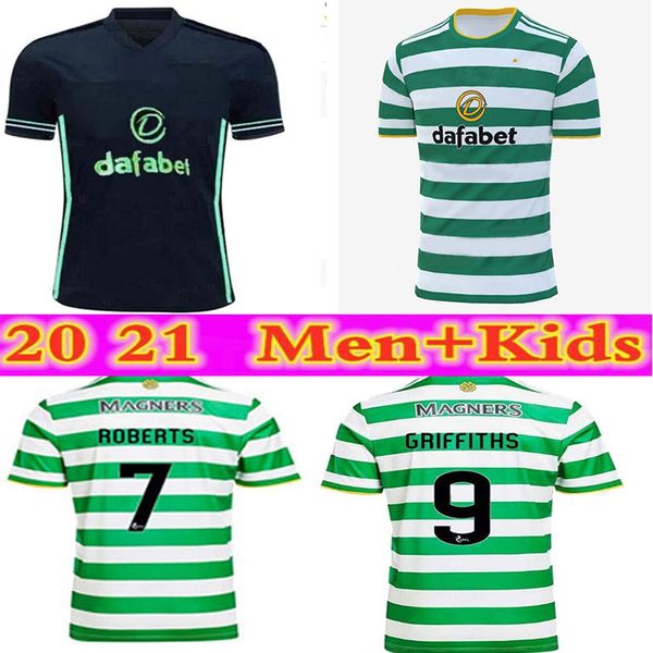 

2020 2021 celtic football jersey mcgregor griffiths 20 21 duffy forrest brown christie edouard bayo men's + children's suit footba, Black;yellow