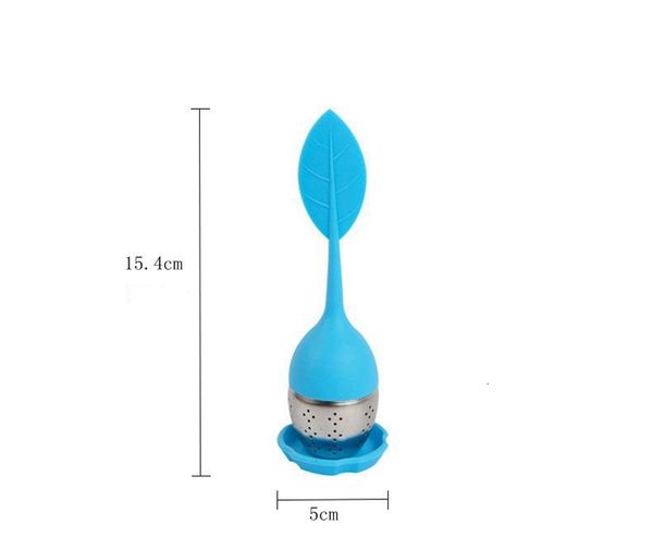 

strainer stainless creative silicone steel filter infuser with drip tray for loose leaf grain tea cups mugs teapots