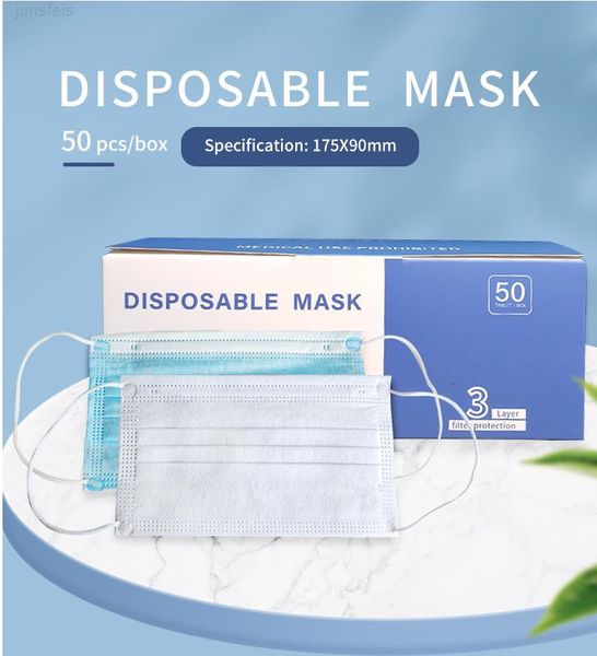 

fabric 3 ply designer manufacturer mask blue face cover disposable masker fast ing