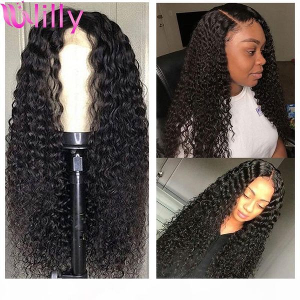 

28 30 inch remy deep wave wig 13x4 lace fromt human hair wigs pre plucked human hair curls wig india deep curly frontal, Black;brown