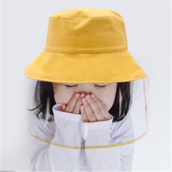 

e81pcover bucket dustproof hats protection hatouble-sided party hat with detachable protective face shield transparent mask outletn74b