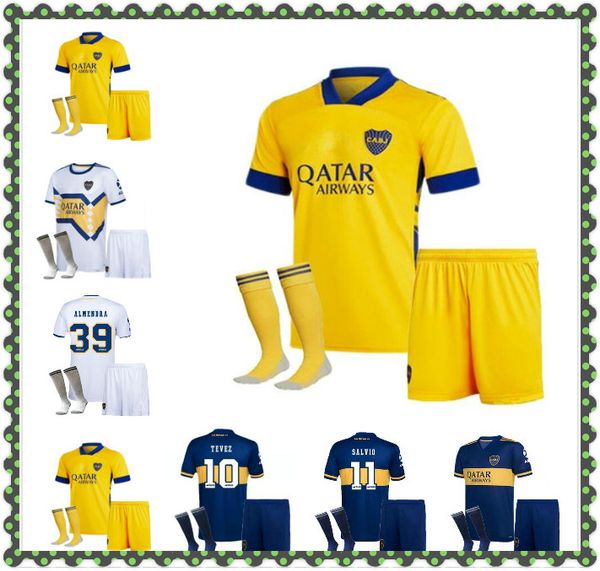 

80th 20 21 third boca juniors bombonera soccer jerseys 2020 2021 carlitos perez de rossi tevez pavon football shirt men kids kits uniform, Black